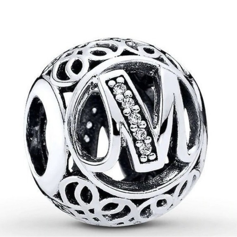 Pandora Silver Initial Charm Bracelet